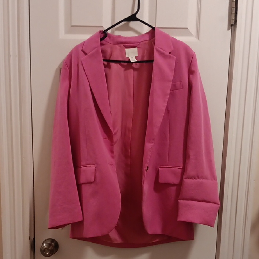 H&M Pink Oversized Blazer